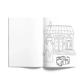 Open kleurboek van Mijn Kleurboek - Sister Edition Deel 2 met kleurrijke afbeeldingen